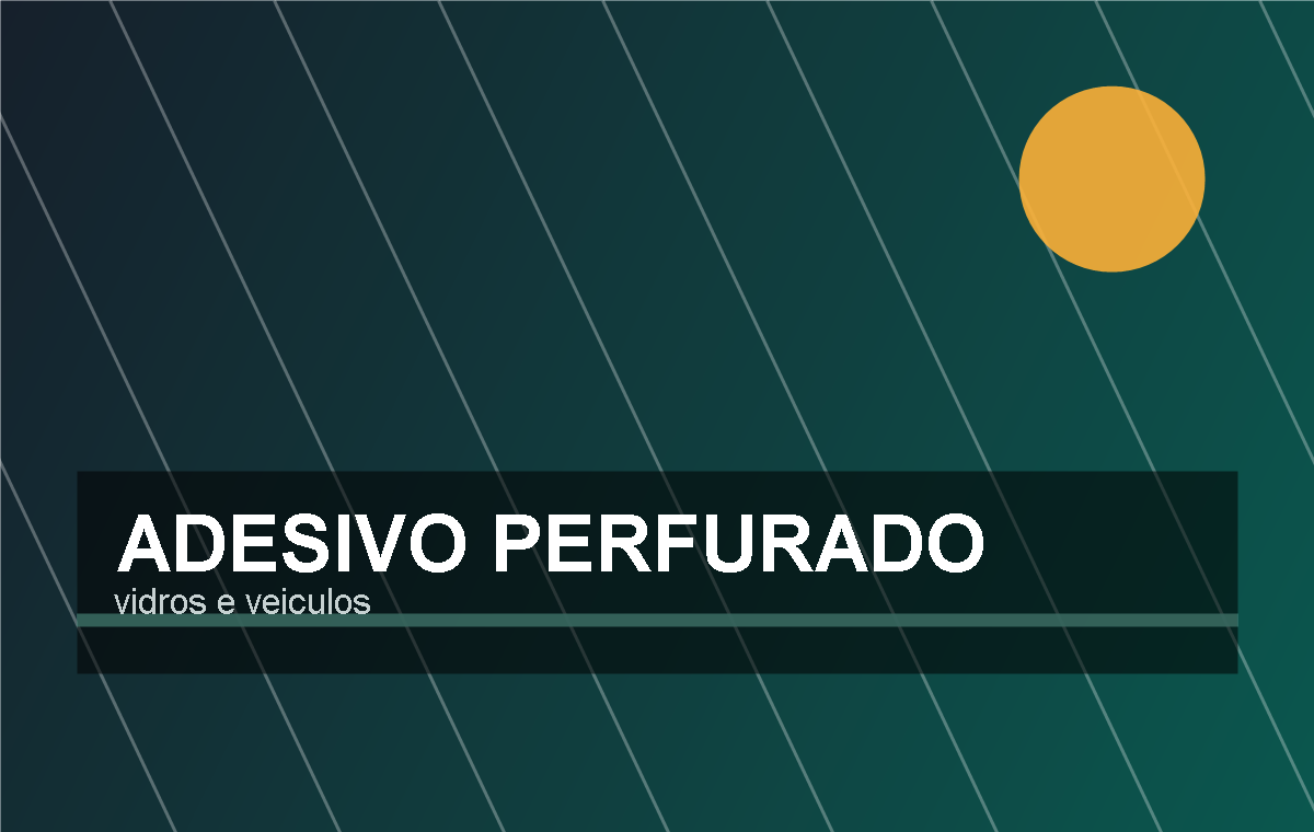 Adesivo perfurado