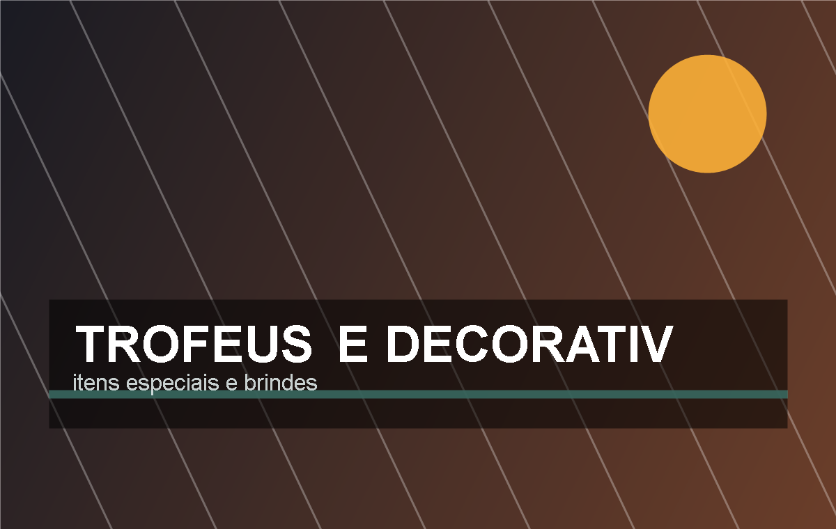 Trofeu, chaveiro e decorativos